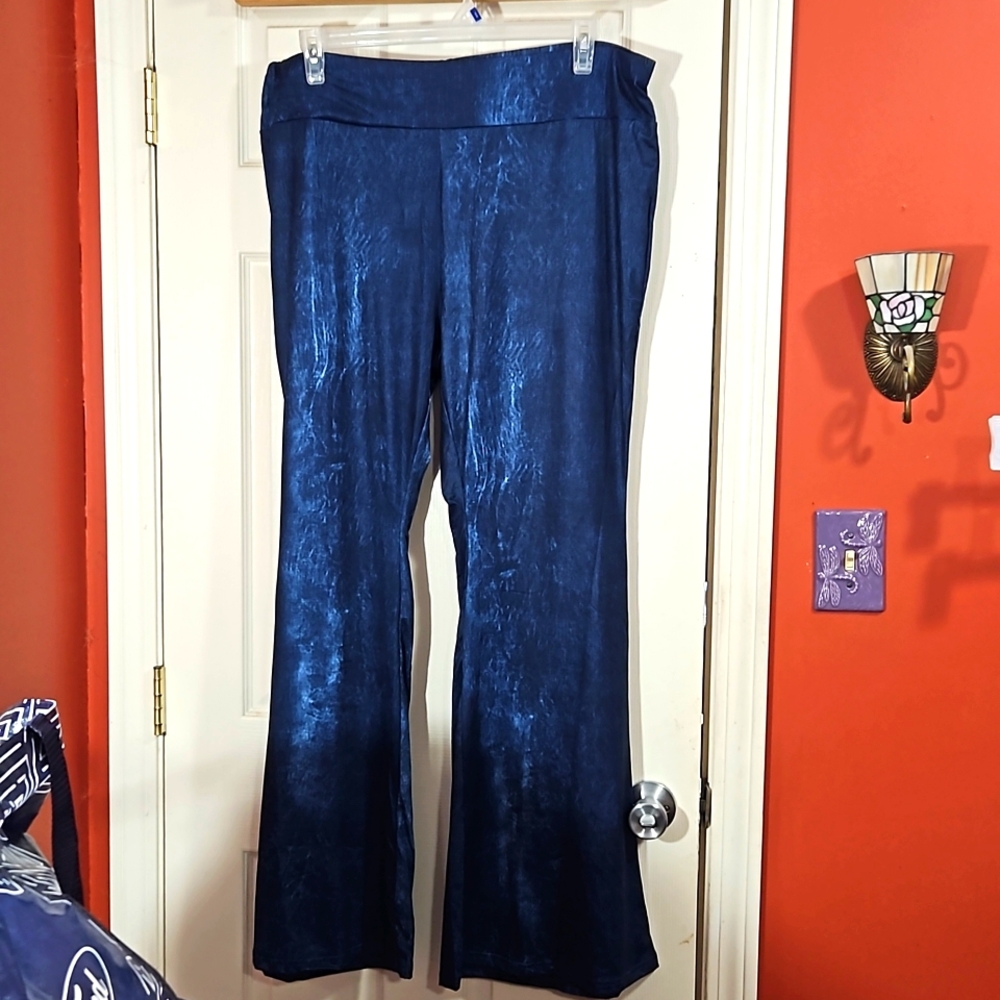 Flare leg stretch pants 4XL